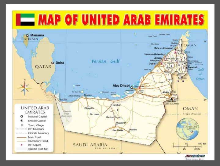 Educational Tarpaulin Poster Uae Map Small Big Size Lazada Ph