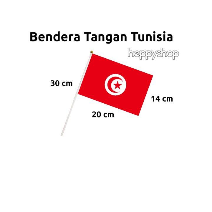 Bendera Tangan Stik Pawai Negara Tunisia Lazada Indonesia