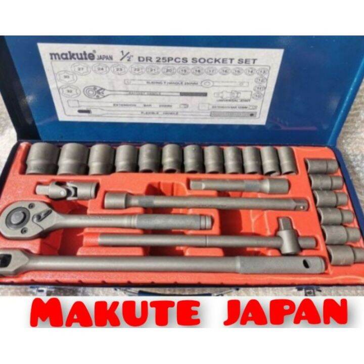 Makute Japan 25 Pcs Socket Set 1 2 Drive 6 Points Lazada PH