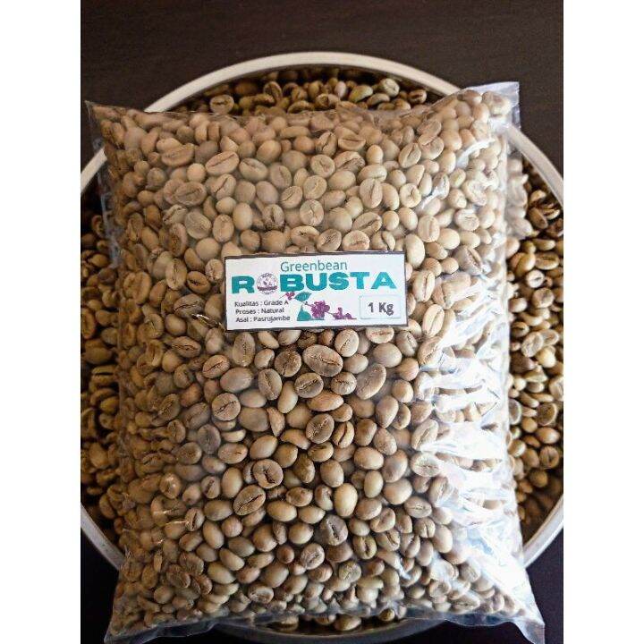 1 Kg Biji Kopi Green Bean Robusta Asal Bali Biji Kopi Mentah Kopi