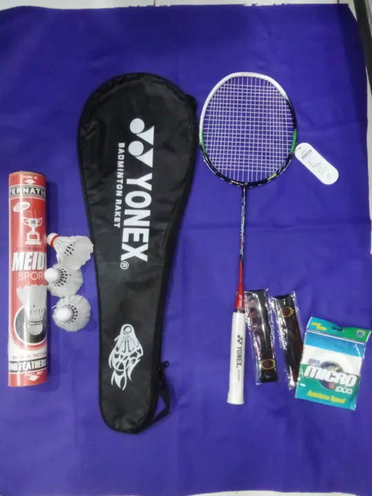 Paket Lengkap Bulu Tangkis Yonex Badminton Hemat Lazada Indonesia