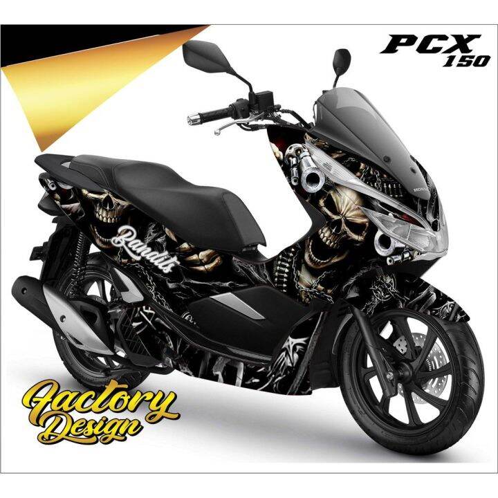 Decal Pcx Full Body Laminasi Glossy Dan Doff Striping Motor Full Body