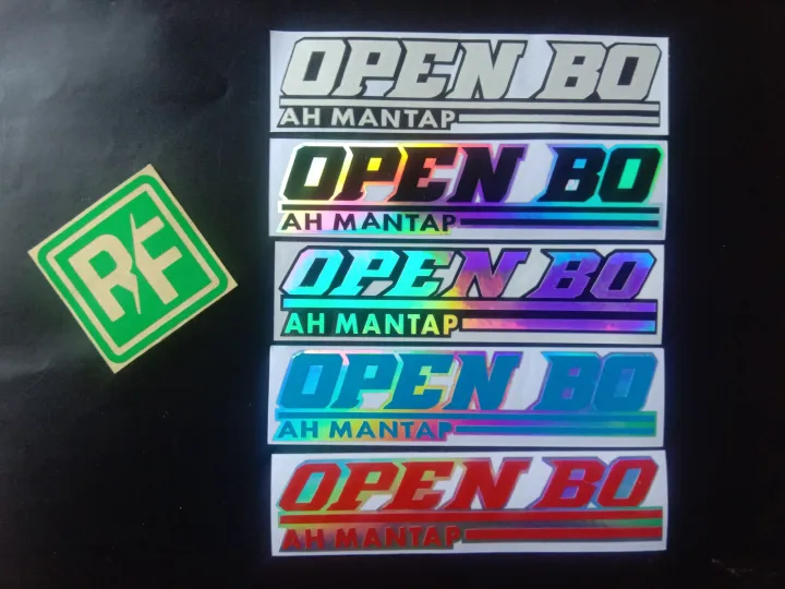 Stiker Open Bo Cutting Sticker Viral Open Bo Acesoris Variasi Motor