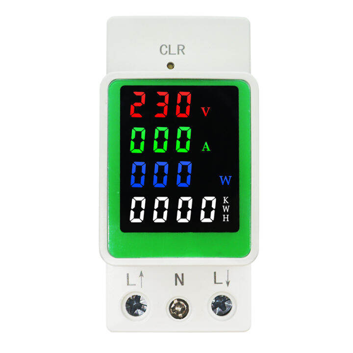 Din Rail Power Energy Meter Ac V A Electronic Kwh Meter