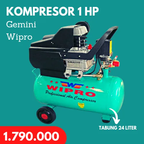 Wipro 1 Hp Kompresor Udara Tabung 24 Liter Gemini Lazada Indonesia