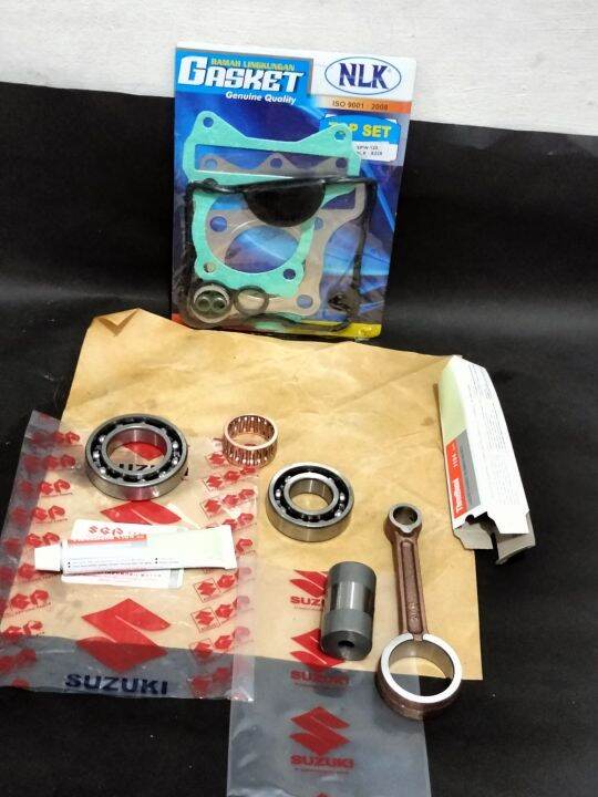 Stang Seher Plus Bearing Kruk As Set Kanan Dan Kiri Suzuki Spin