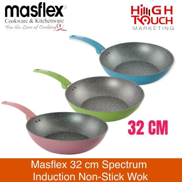 Masflex Cm Spectrum Series Induction Non Stick Wok Pan Lazada Ph