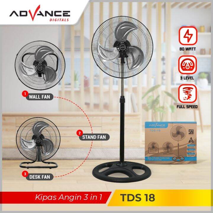 Advance Digital TDS 18x Kipas Angin 3in1 Multifungsi 18 KIPAS