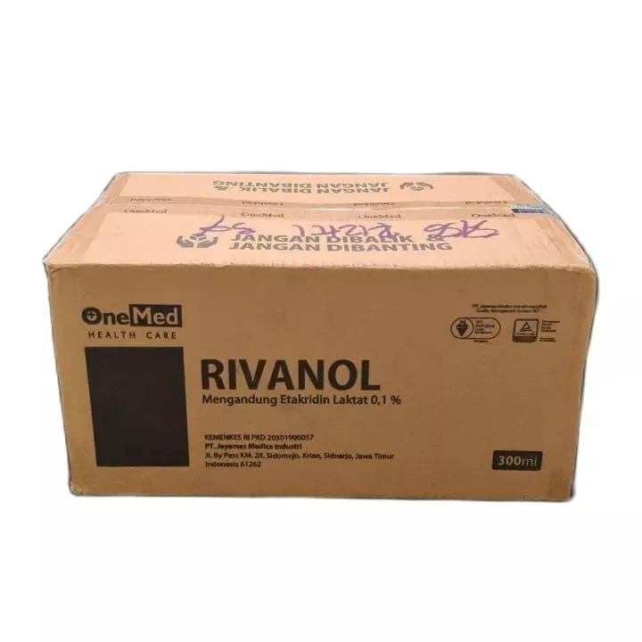 RIVANOL ONEMED 300 ML PER KARTON ISI 24 BOTOL RIVANOL ONEMED CAIRAN