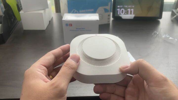 Smart Wifi Smoke Detector Wifi Alat Pendeteksi Detektor Asap Api