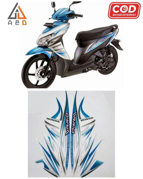 Striping Stiker Lis Body Polet Motor Honda Vario Cw Karbu Lama