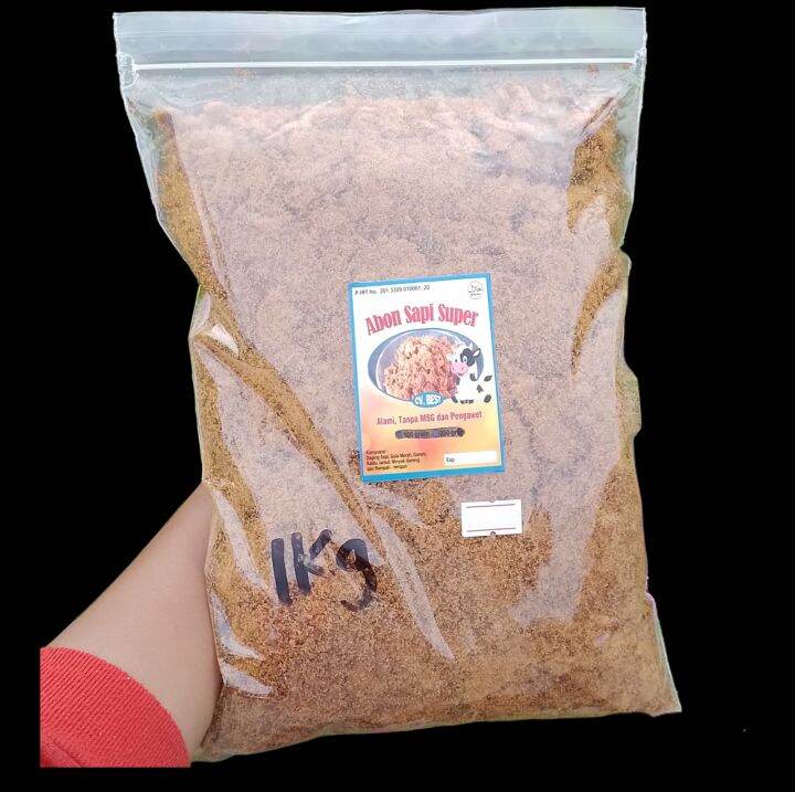 Abon Sapi Super Tanpa Msg Dan Pengawet Kg Lazada Indonesia