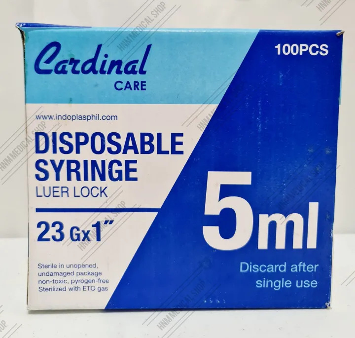 Cc Ml Disposable Syringe With Needle G X Sterile Cardinal Care