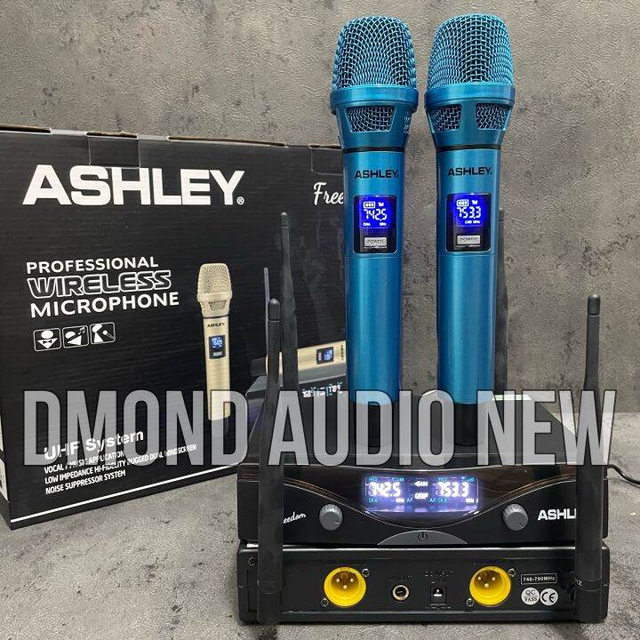 Mic Wireless Ashley Freedom Uhf Original Microphone Genggam Cod