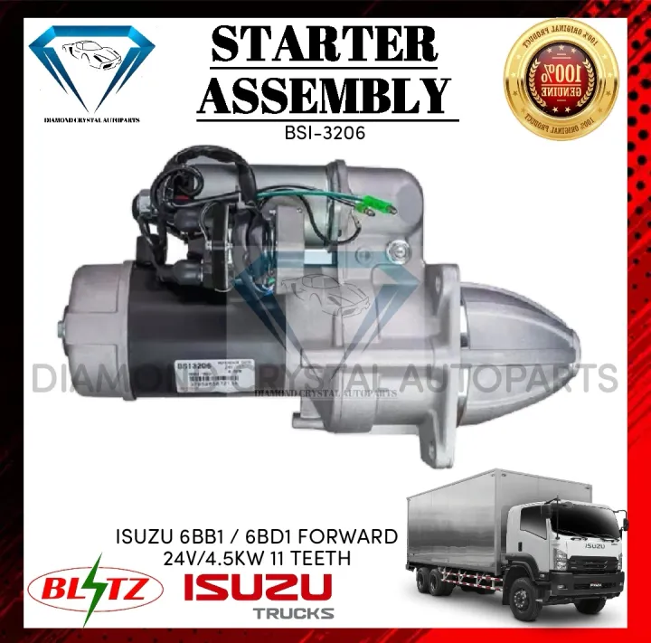 Starter Assembly Isuzu Bb Bd Forward V Kw Teeth Blitz