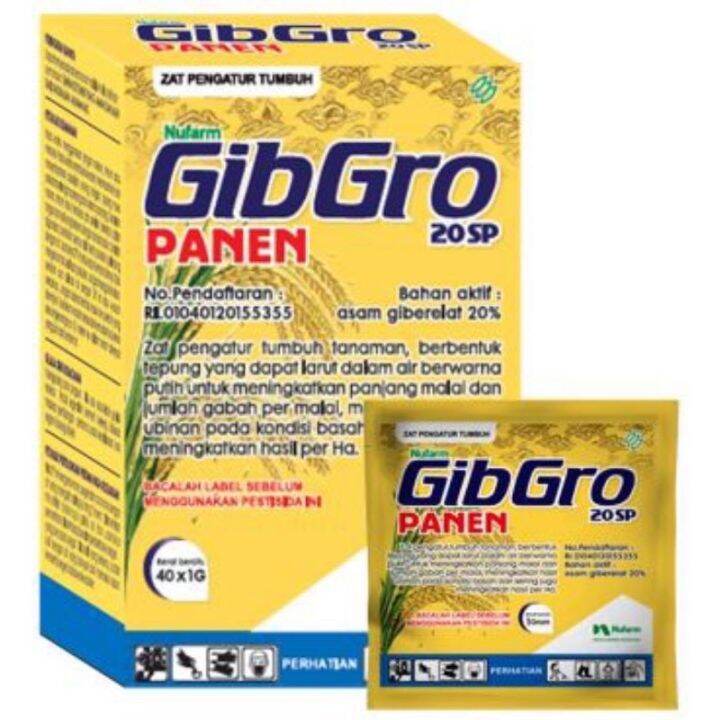 GIBGRO PANEN 20SP 1gram Per Sachet Asam Giberelat 20 Hormon Pemacu