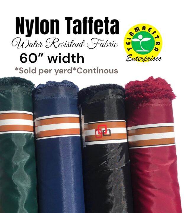 Nylon Taffeta Fabric Water Resistant Cloth Sold Per Yard Continous