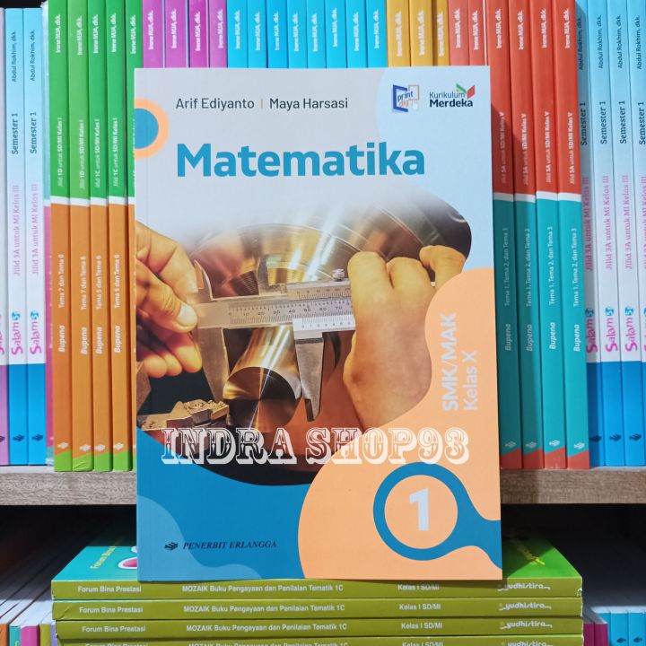 Buku Matematika Kelas X Smk Kurikulum Merdeka Erlangga Lazada