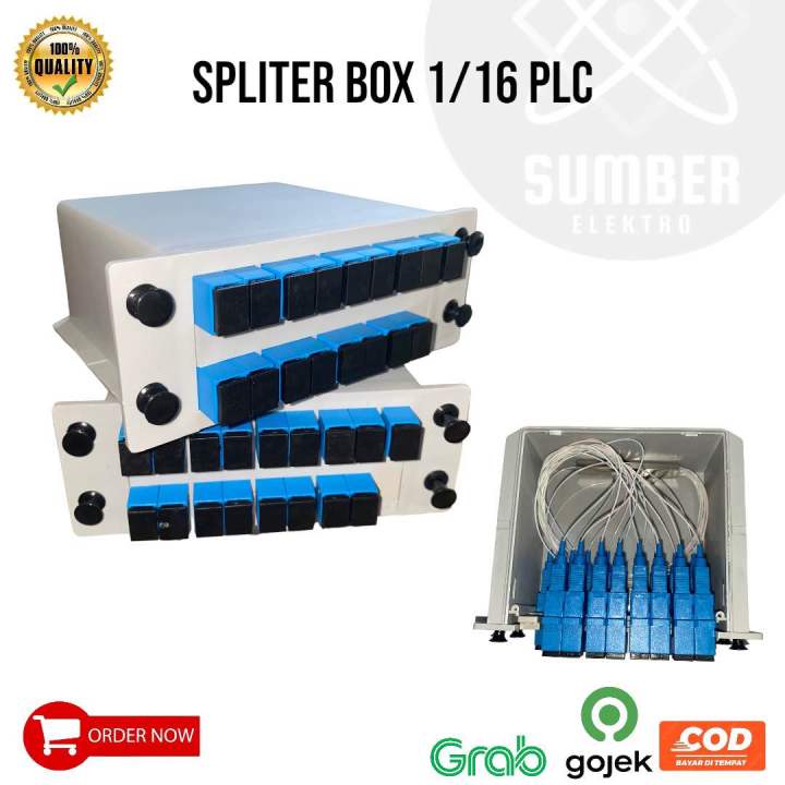 Passive Splitter FO 1 16 PLC BOX SC UPC Fiber Optic Passive Splitter FO