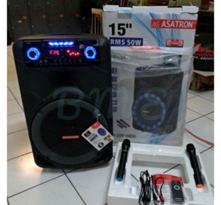 Speaker Wireless Meeting Portable Asatron HT 8881 UKM 15 Inch