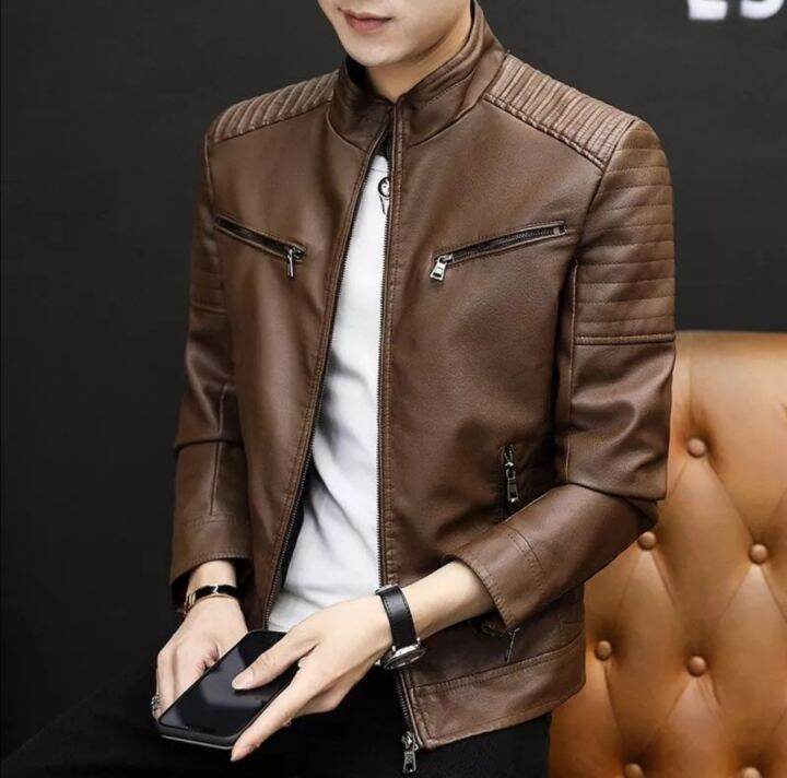 Leather Jacket For Men New Arrival Korean New Fashion Style Lazada PH