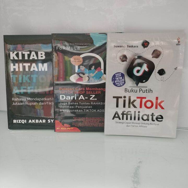 Paket Buku Kitab Hitam Tiktok Affiliate Pelajari Cara Membangun