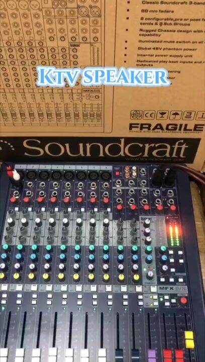 Soundcraft MFX 8 2 8 Channel MIXER Built In 24 Bit Lexicon Processing