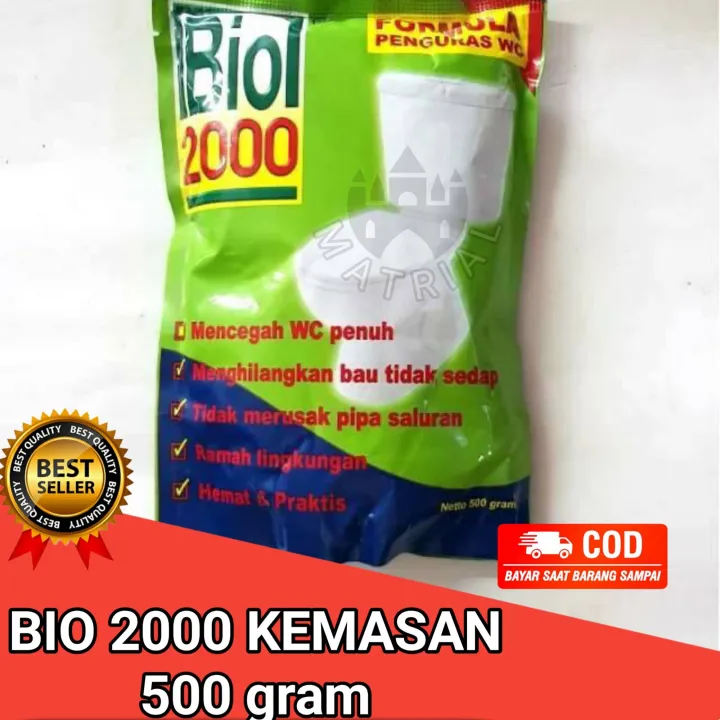 Bio 2000 Penguras Wc Kemasan 500 Gram Obat Septic Tank Wc Penuh Eptic