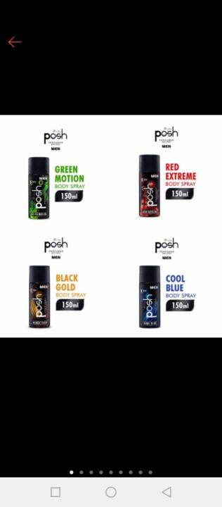 Posh Men Perfume Body Spray Ml Parfum Pria Lazada Indonesia