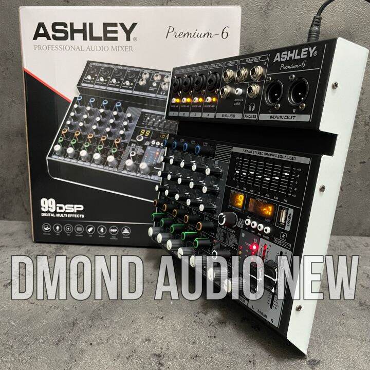 Mixer Audio Ashley Premium Original Channel Bluetooth Usb To Pc