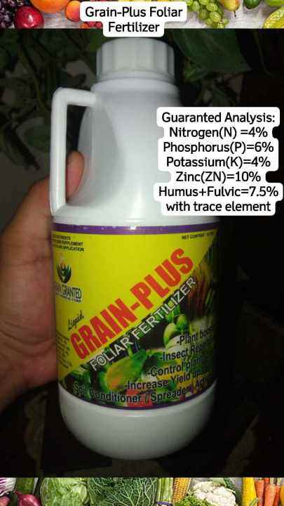 FOLIAR FERTILIZER GRAIN PLUS 1L Lazada PH