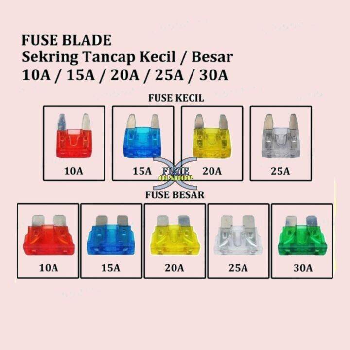 Sekring Sikring Fuse Tancap 10 15 20 25 30 Amphere Lazada Indonesia