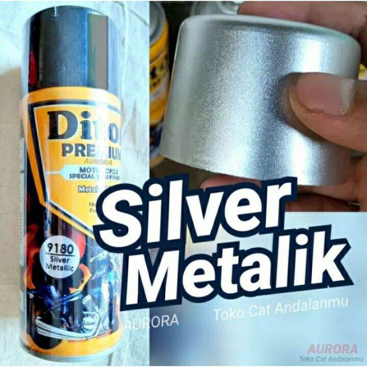 Cat Pilok Pylox 9180 DITON Premium Silver Metalik Metallic Silfer Cat