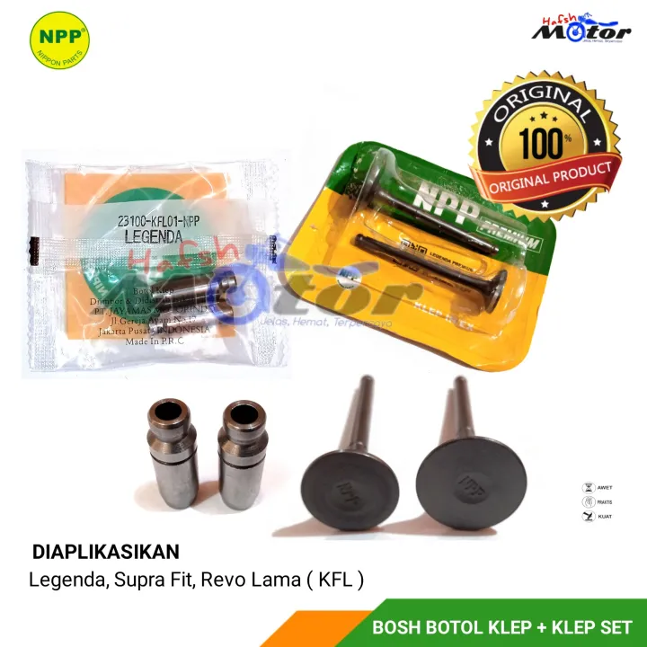 Bosh Bos Botol Klep Set Payung Kelep Kit Legenda Supra Fit Kfl Original