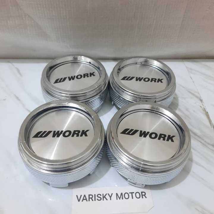 Dop Roda Tutup Velg Racing Diameter 6cm Motif WORK Harga Set Lazada