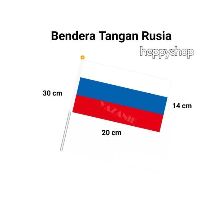 Bendera Tangan Stik Pawai Negara Rusia Lazada Indonesia