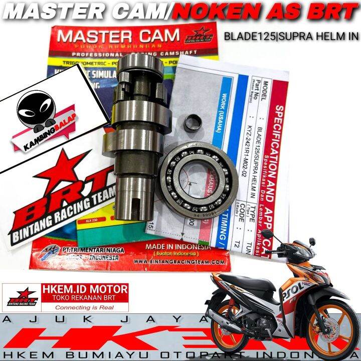 Master Cam Noken As Brt Blade Fi Cam Racing Kyz Honda Supra X Helm