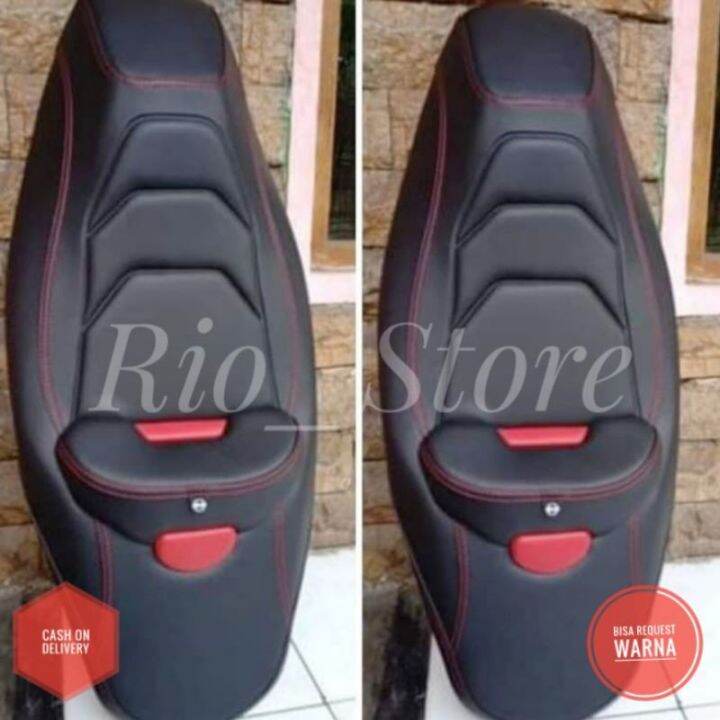 Sarung Cover Kulit Jok Motor Custom Nmax Aerox Lexi Vario Adv Pcx