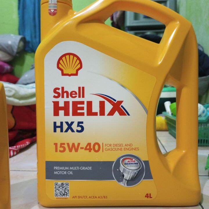 Oli Shell Helix Hx W Original Liter Oli Mesin Mobil Lazada