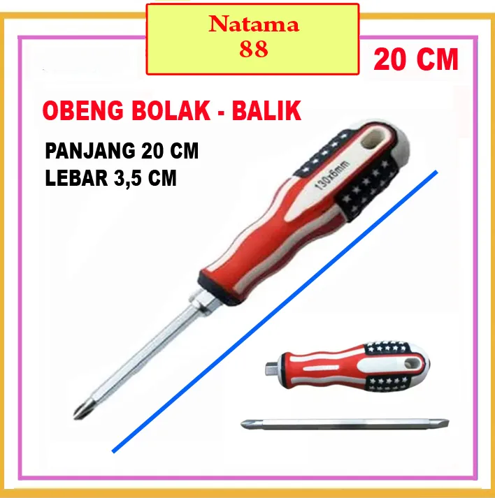 Obeng Bolak Balik Plus Minus Obeng USA Original Lazada Indonesia