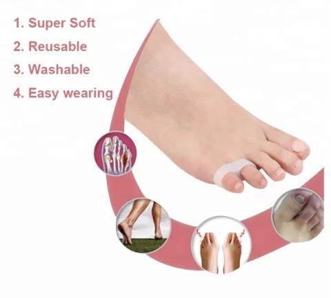 Toe Separator Insoles Terapi Bunion Hallux Valgus Varus Silikon 2 Jari