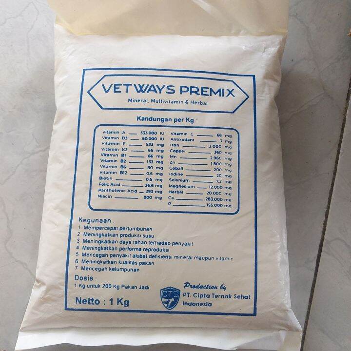 Vetways Premix 1 Kg Mineral Sapi Mineral Kambing Lazada Indonesia