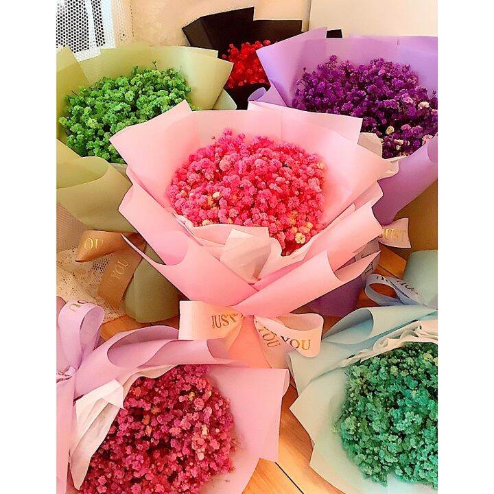 Mini Preserved Baby Breath Flower Bouquet Lazada