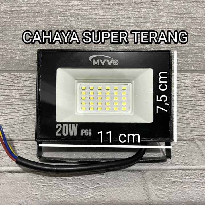 Myvo Lampu Sorot Floodlight Led W Watt Cahaya Putih Bagus Lazada