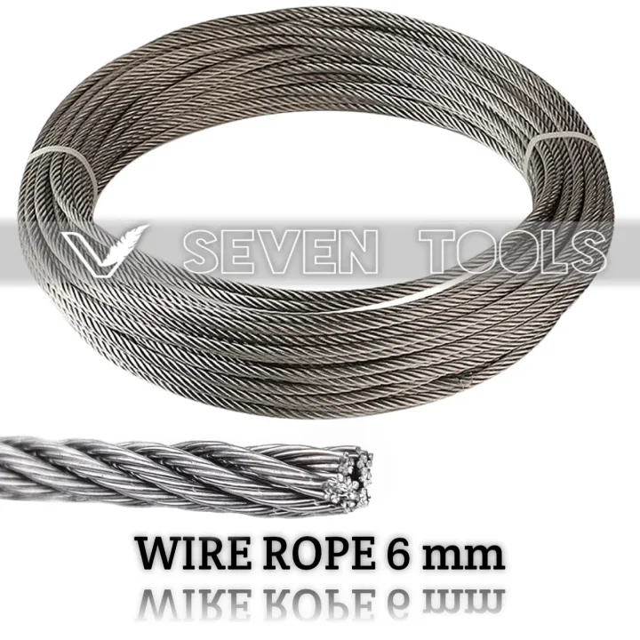 Sling Galvanish Mm Kabel Wire Rope Sling Tali Kawat Baja Mm Asli