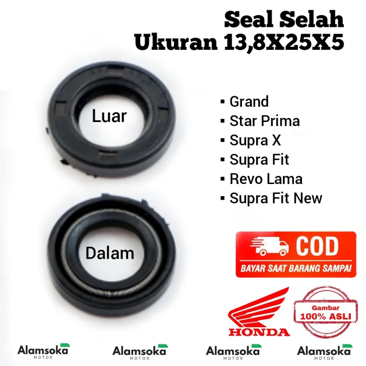 Seal Selah Grand 13 8x25x5 Seal Sil Slah Selah Honda Grand Star Prima