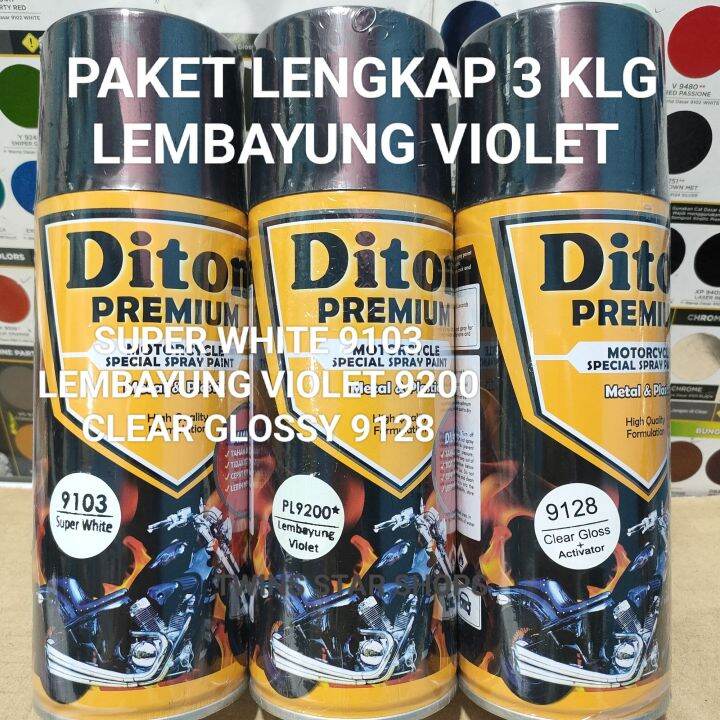 Pilok Pilox Cat Semprot Diton Premium Paket Lengkap Kaleng Cc