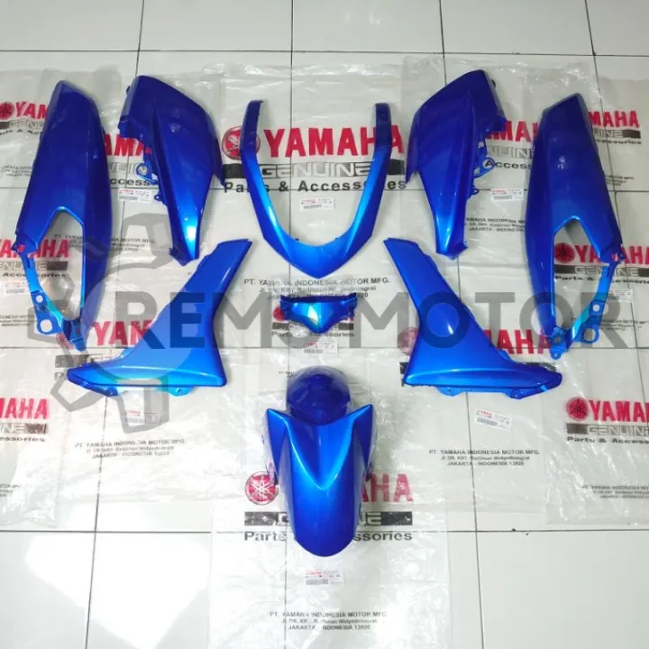 Cover Body Bodi Halus Set Biru Yamaha Nmax N Max Old Lama Original Ygp