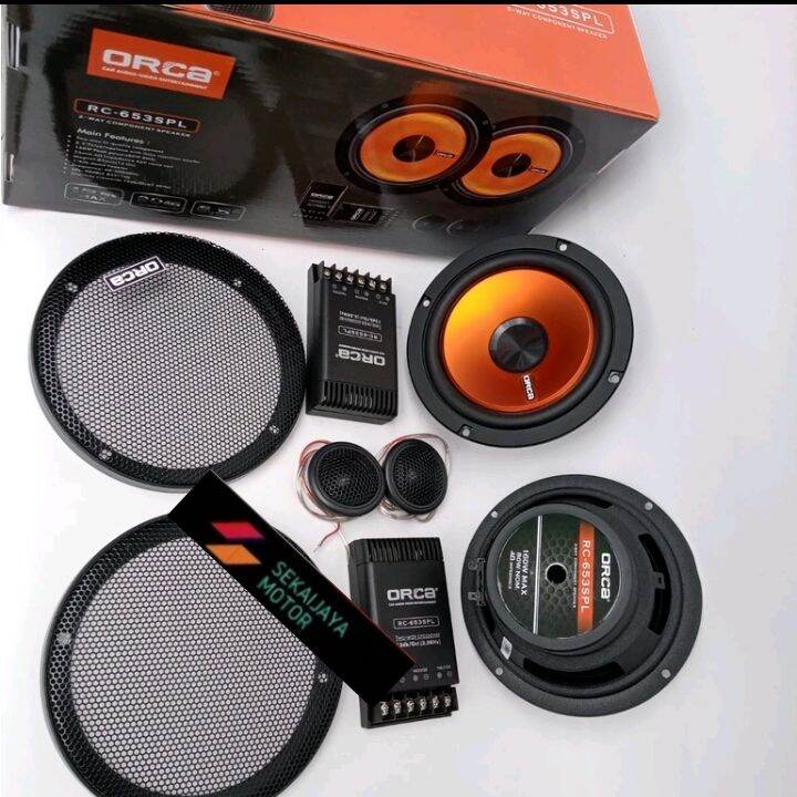 Speaker Split Orca RC 653SPL 2way 6 5 Inch Speaker Pintu Mobil ORCA