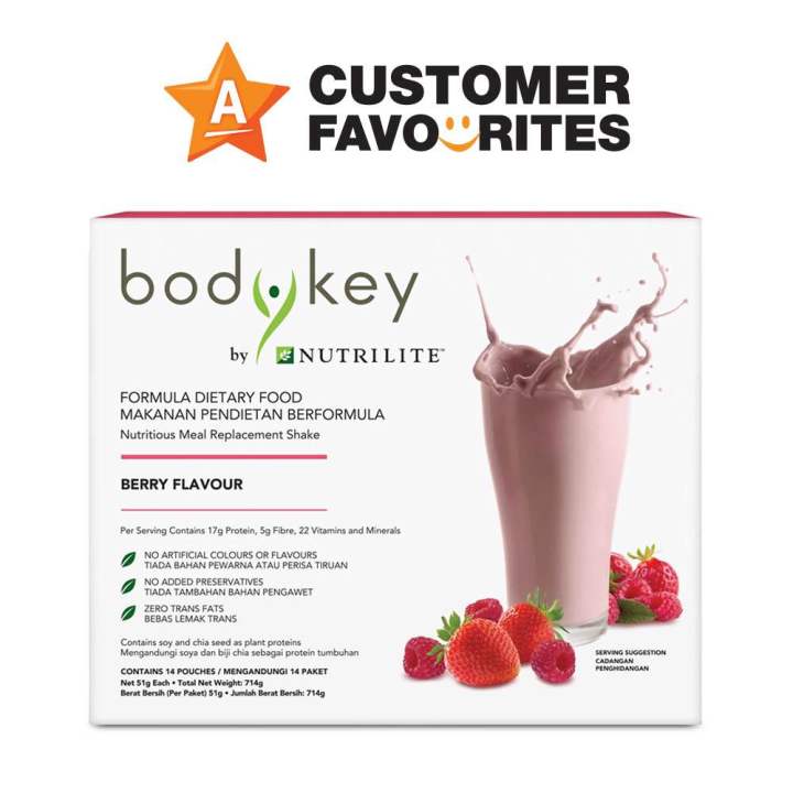 Bodykey By Nutrilite Meal Replacement Shake Choose Your Flavor Lazada